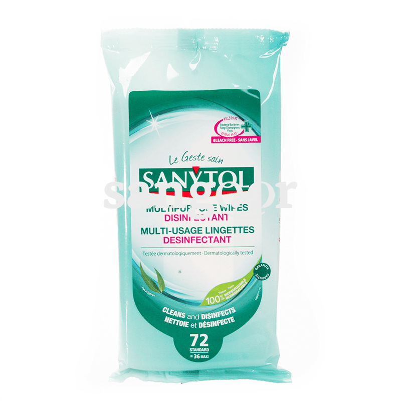 LINGETTE MULTI USAGE SANYTOL 48PCS