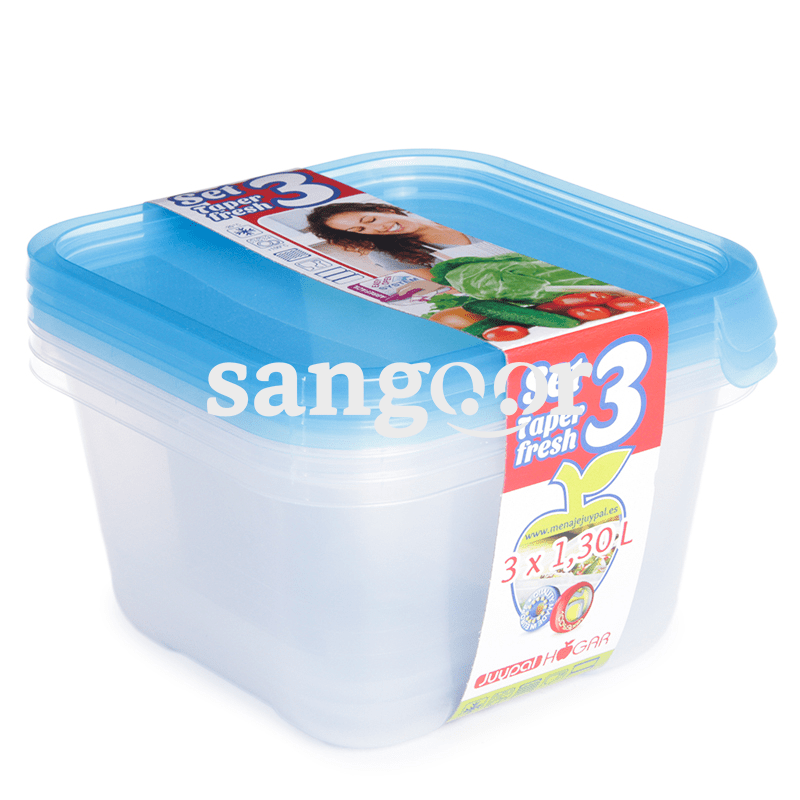 HOGAR BOITE TAPERFRESH BLEU SET 3P1.3L