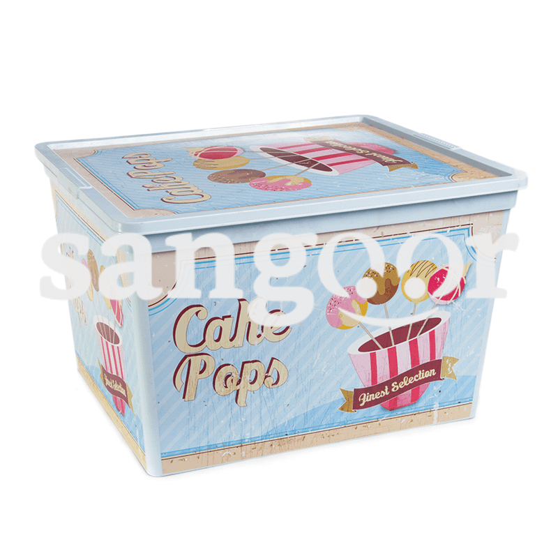 KIS BOX DE RANGEMENT STYLE CAKE POPS 55 38.5 27L