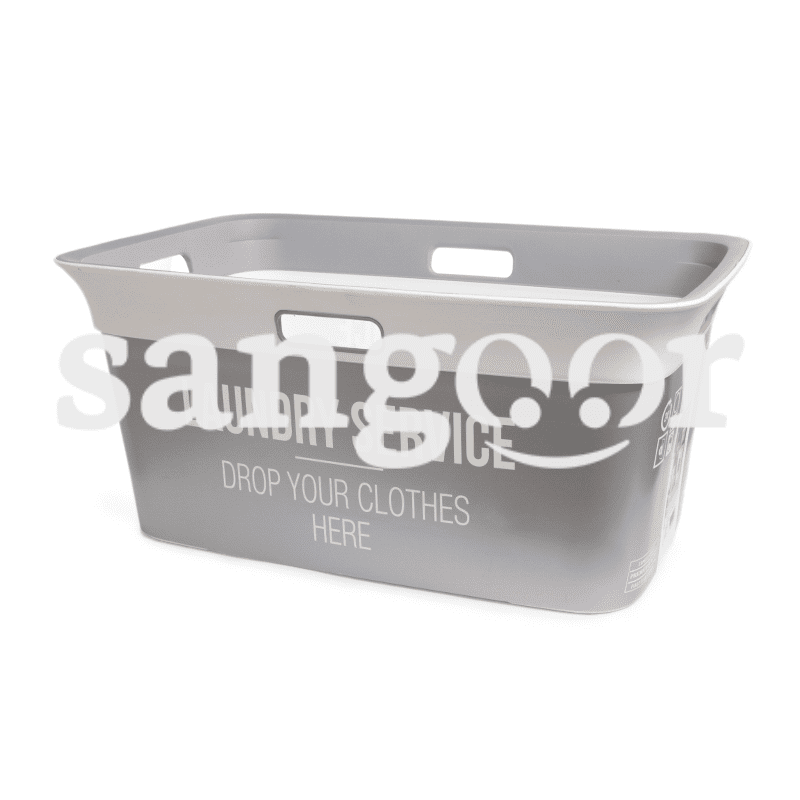 KIS PANIER A LINGE 59 39 27 CLASSIC GRIS 45L
