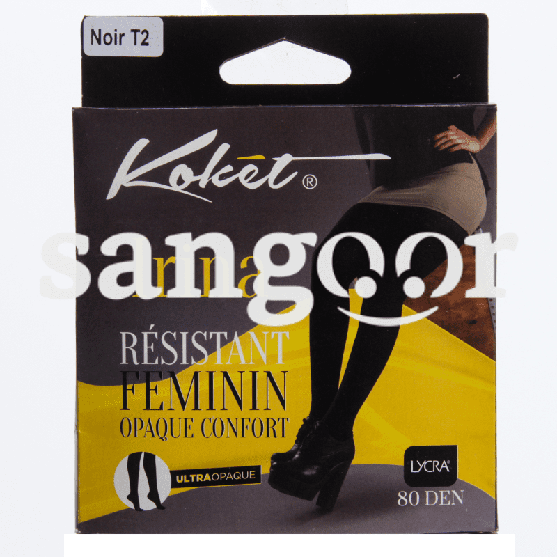 KOKET COLLANT LYCRA IRINA NOIR T2 80DEN