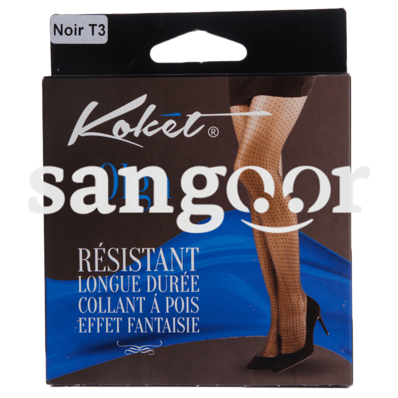 KOKET COLLANT PETIT POINT OLGA NOIR T3