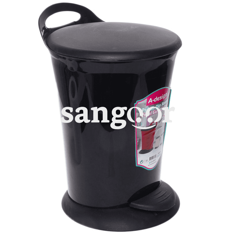POUBELLE 6L A DESIGN NOIR