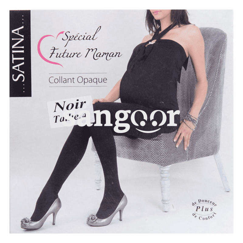 SATINA COLLANT OPAQUE FUTURE MAMAN NOIR T4