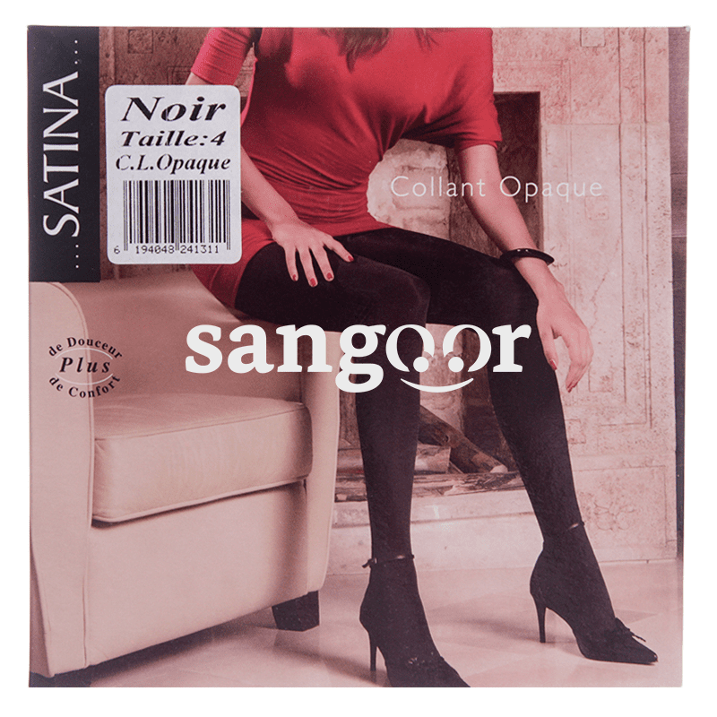 SATINA COLLANT OPAQUE NOIR T4