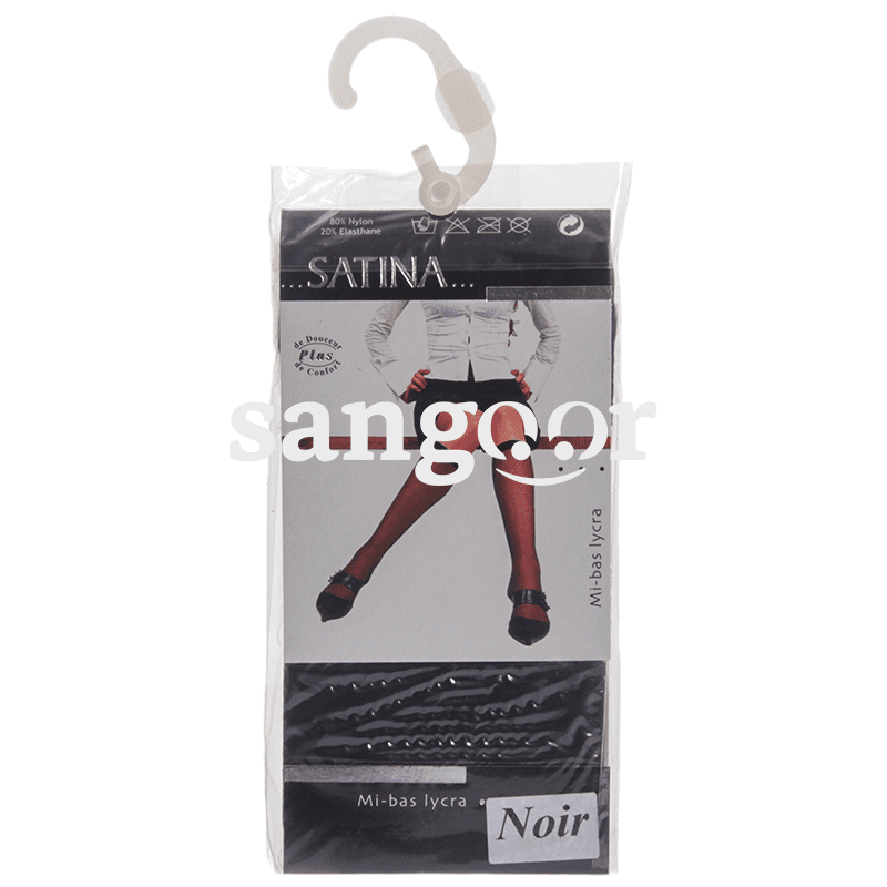 SATINA MI BAS LYCRA NOIR
