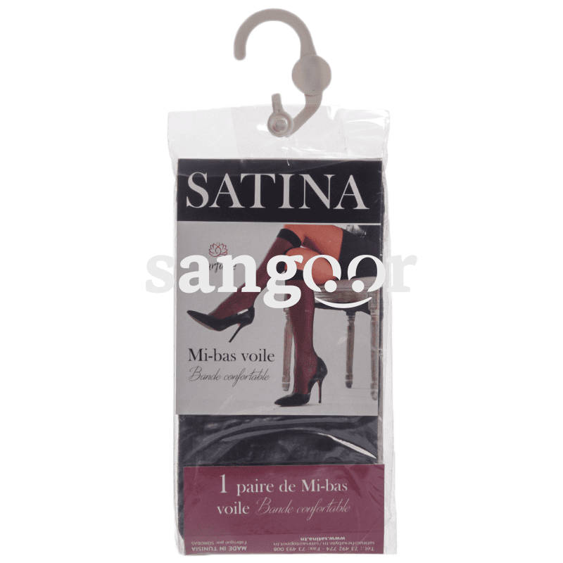 SATINA MI BAS VOILE BANDE CONFORTABLE NOIR