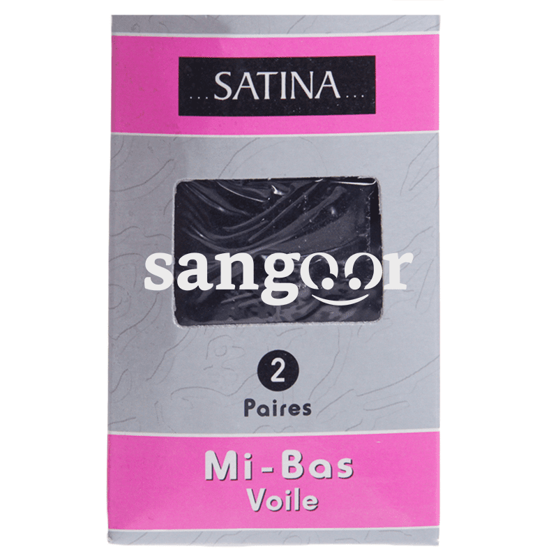 SATINA MI BAS VOILE NOIR