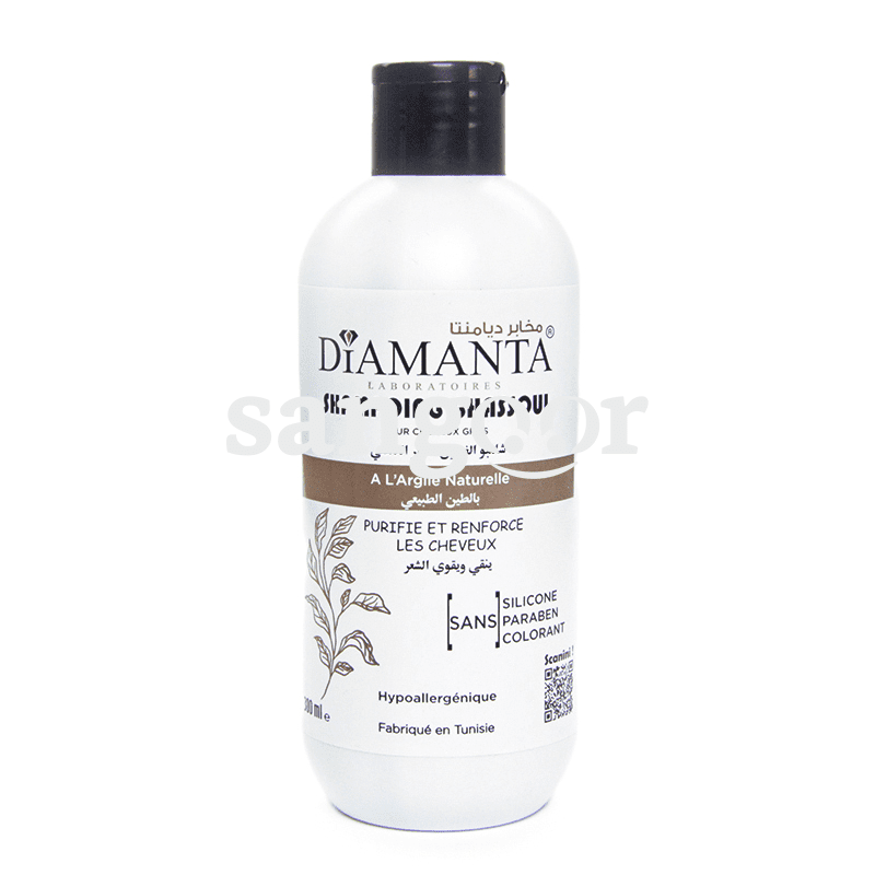 DIAMANTA SHAMPOING GHASSOUL A L ARGILE NATURELLE 300ML