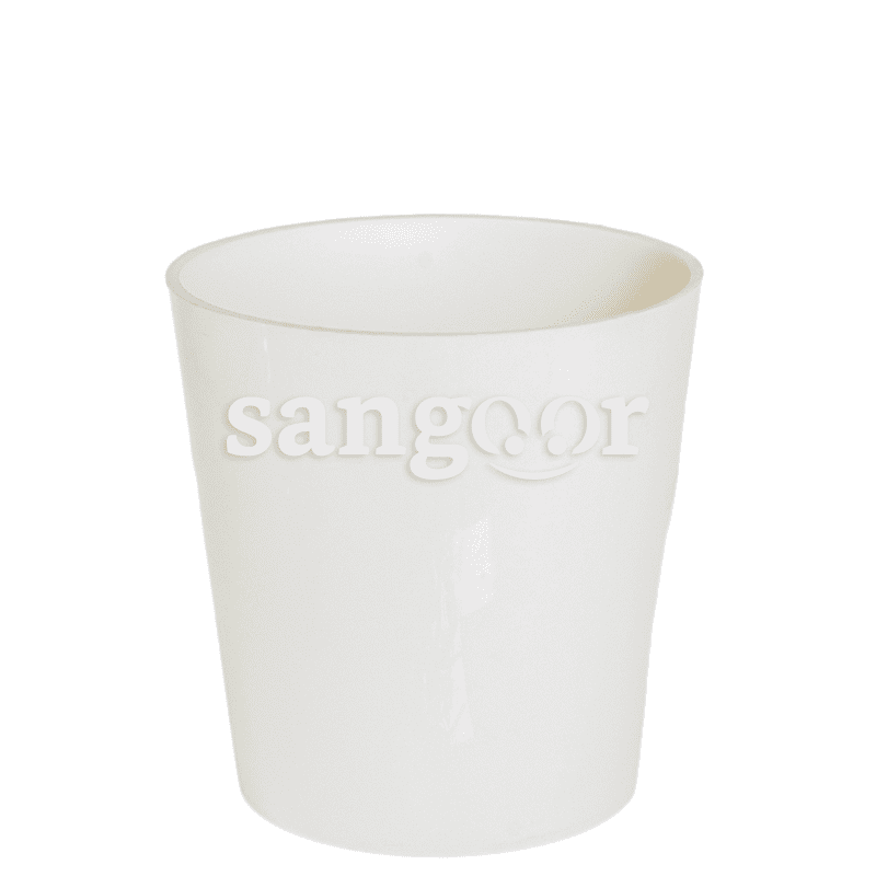 DONICZKA GEOMETRIC POT BLANC 13CM