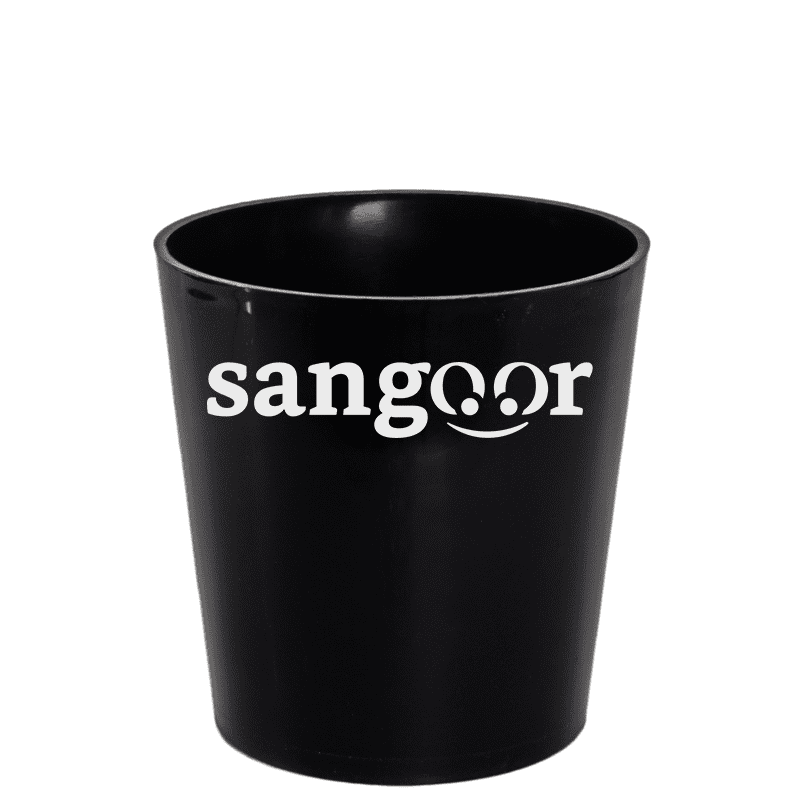 DONICZKA GEOMETRIC POT NOIR 13CM
