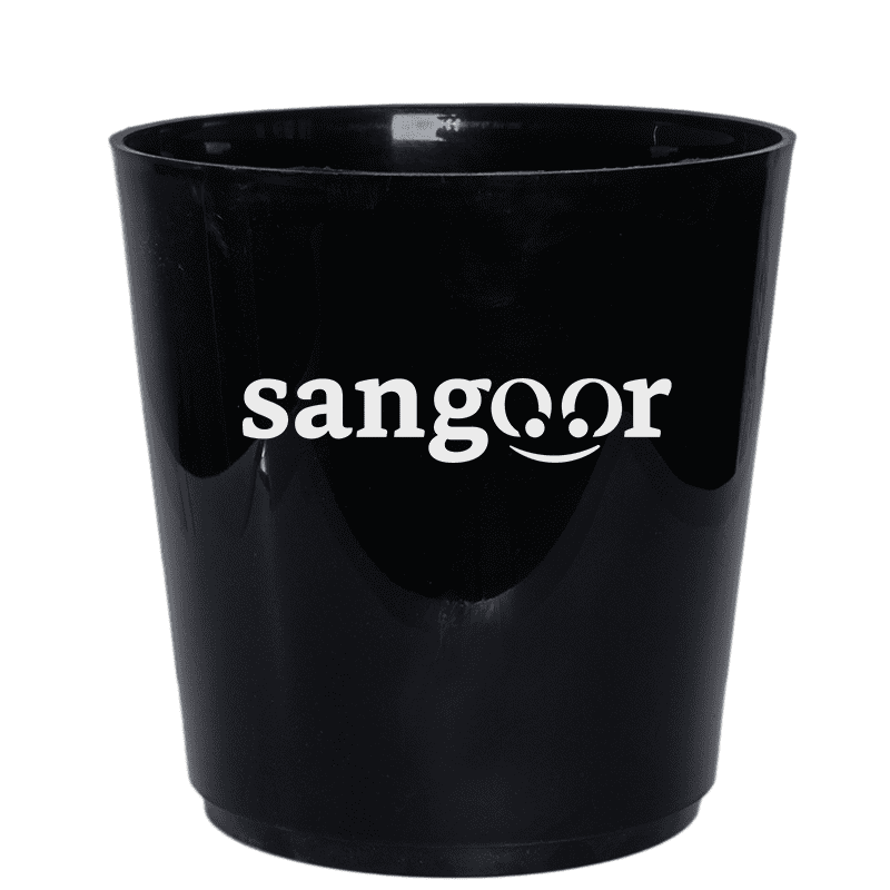 DONICZKA GEOMETRIC POT NOIR 20CM