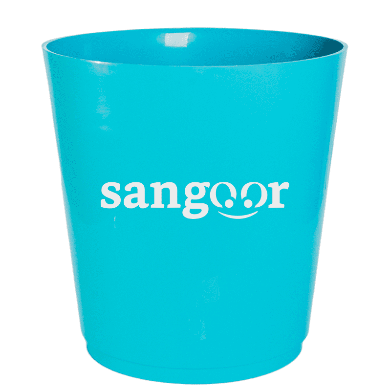 DONICZKA GEOMETRIC POT TURQUOISE 25CM