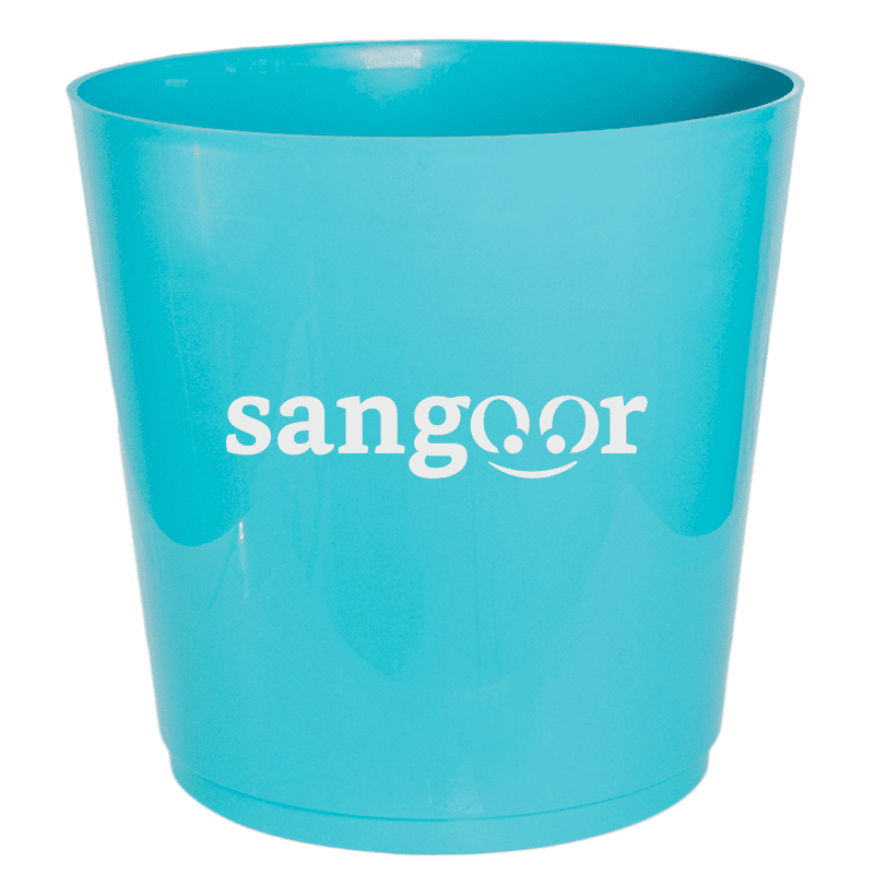 DONICZKA GEOMETRIC POT TURQUOISE 30CM