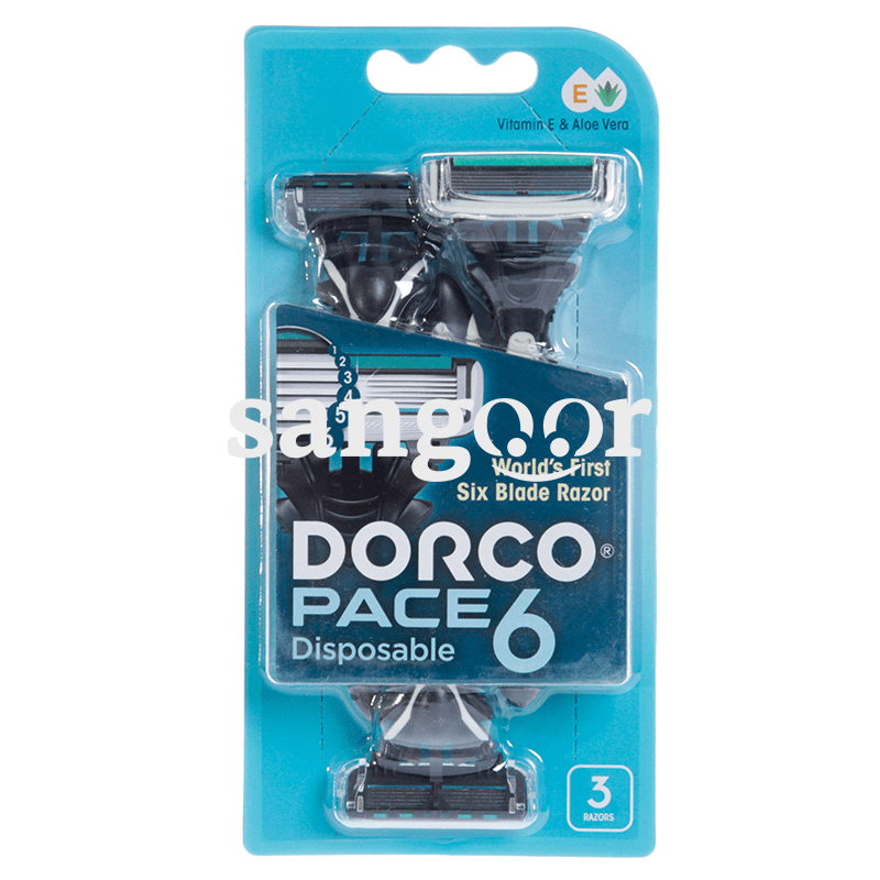 DORCO RASOIR BLISTER 6 LAMES 3PCS