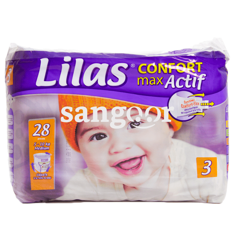 LILAS COUCHE BEBE CONFORT MAX T3 5-10KG LILAS-COUCHE-BEBE-CONFORT-MAX-T3-5-10KG.png Prix Tunisie