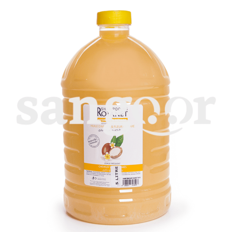 ROJANET SHAMPOING HUILE D ARGAN ET FLEUR DE TIARE 5L