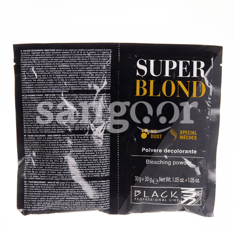 SUPER BLOND POUDR MECHE 30G+30G BLACK