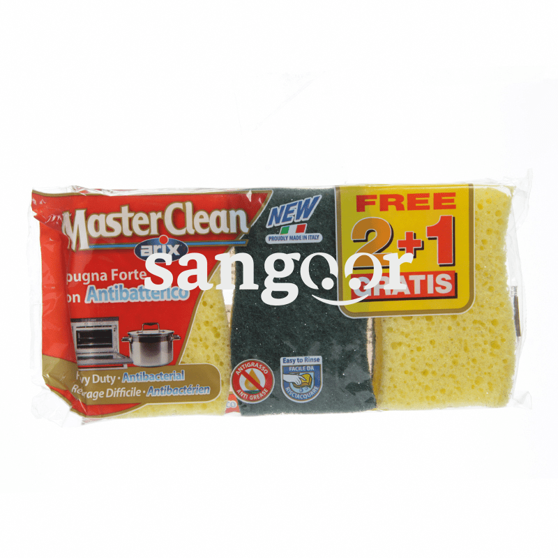 ARIX EPONGE BIFACE MASTER CLEAN 2PCS+1 PC GRATUIT