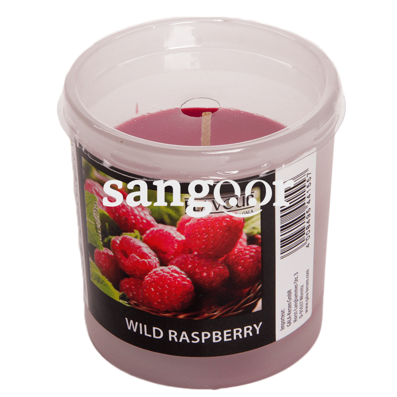 FLAVOUR BOUGIE EN VERRE 7077MM PARFUME FRAMBOISE