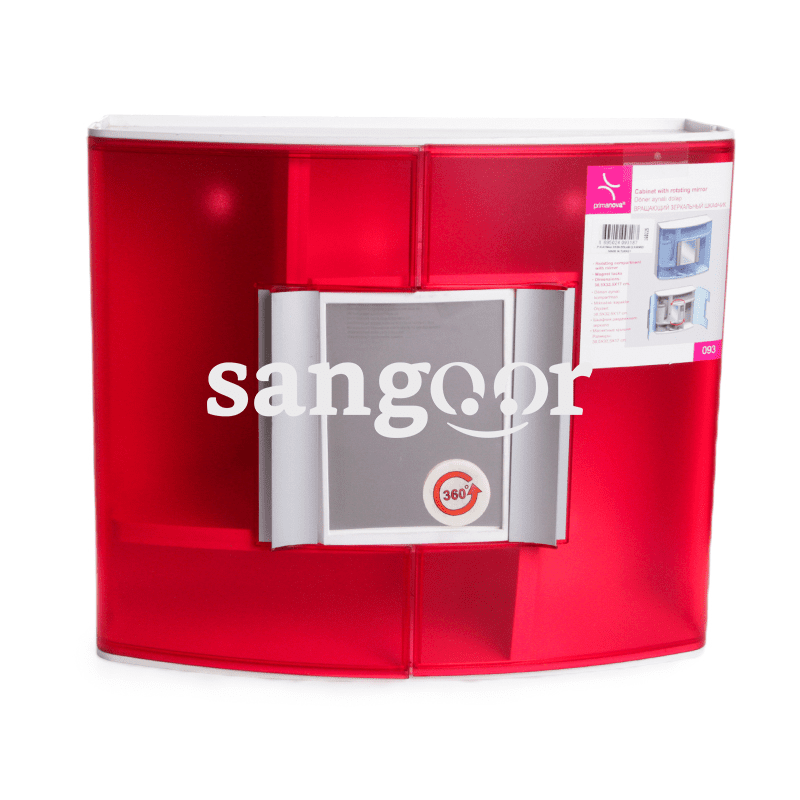 PRIMANOVA BOITE PHARMACIE ROUGE+MIROIRE ROTATIVE