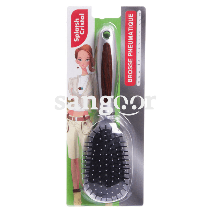 CRISTAL BROSSE CHEVEUX PNEUMATIQUE ARC GRIS