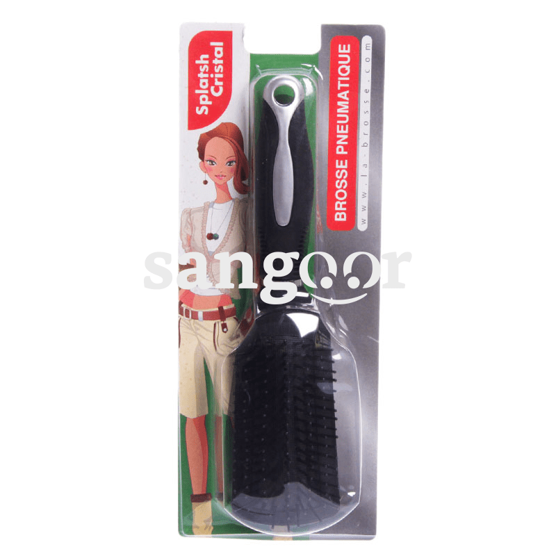 CRISTAL BROSSE CHEVEUX PNEUMATIQUE ARC NOIR