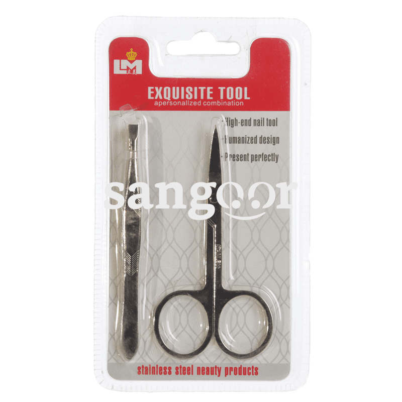 EXQUISITE TOOL CISEAU+PINCE A EPILER