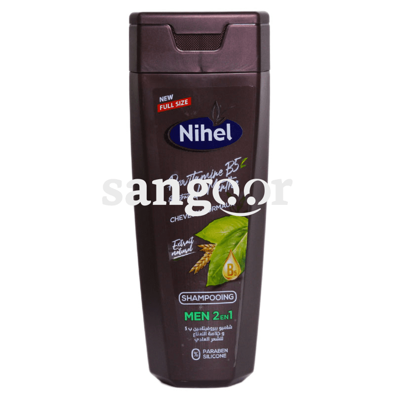 NIHEL SHAMPOING 2EN1 EXTRAIT DE MENTHE VEGETAL