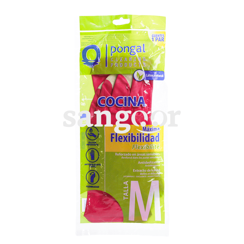 PONGAL GANT DE CUISINE FLEXIBILITE MAX ROSE TAILLE MOYEN
