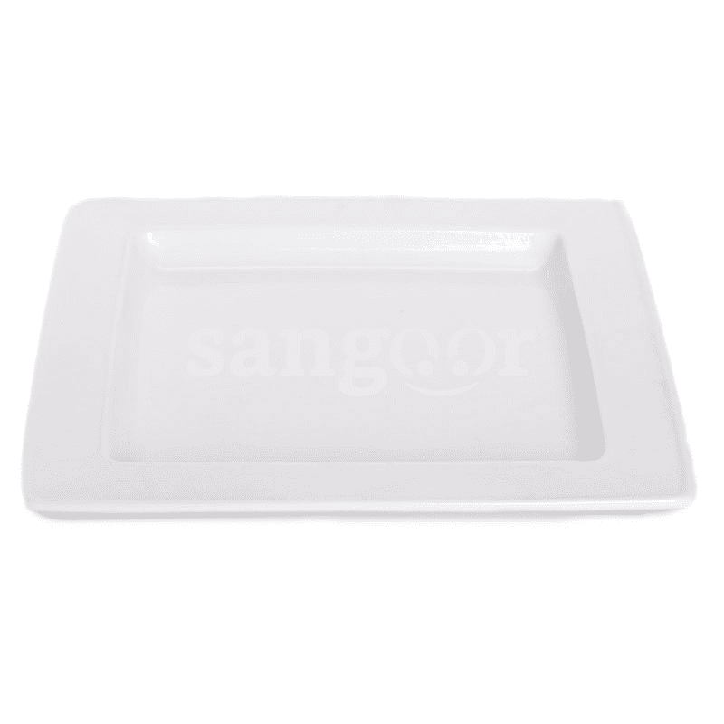 PORCELAINE ASSIETTE CARRE GRAND MODELE
