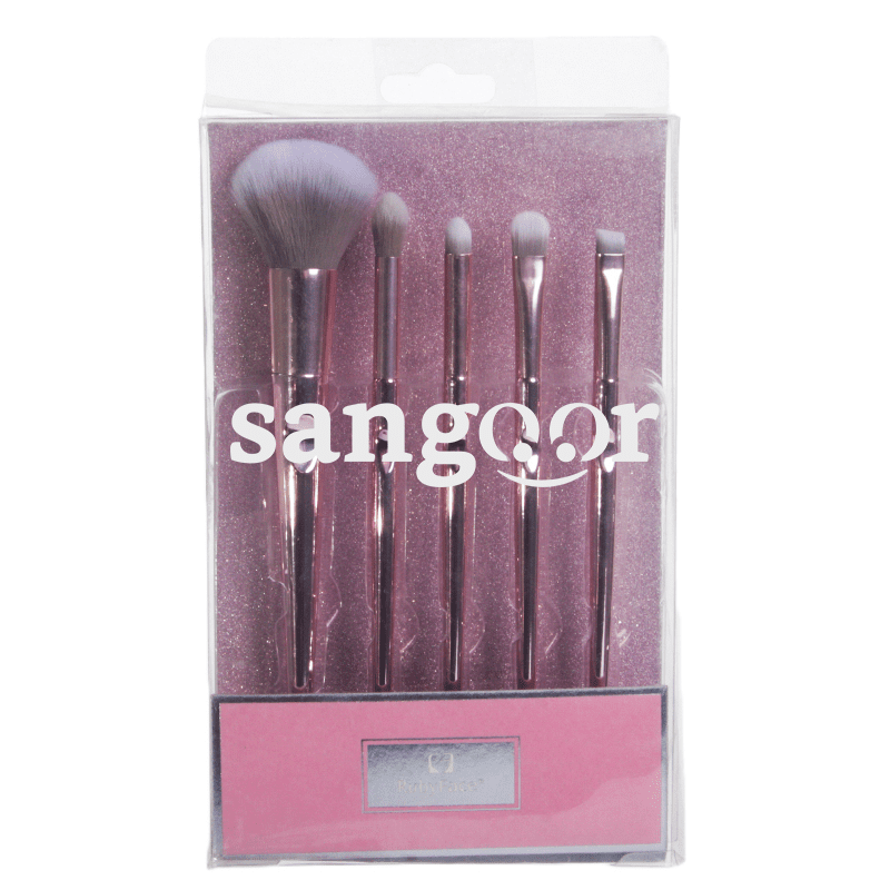 RUBY FACE KIT PINCEAUX ROSE GOLD 5PIECES