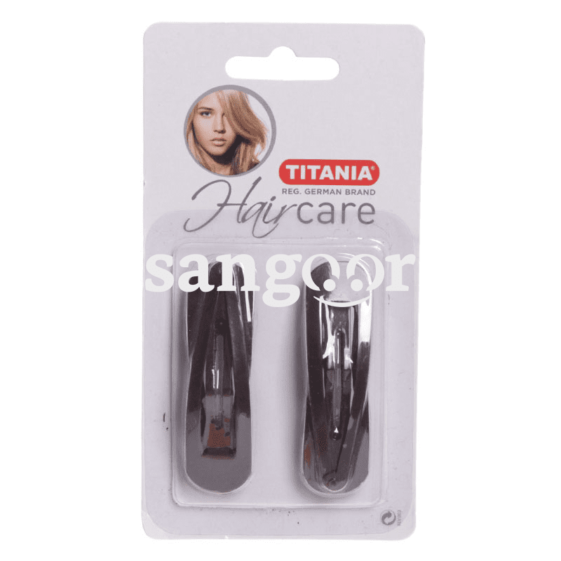 TITANIA CLIPS CHEVEUX TRIANGLE MARRON 4PIECES