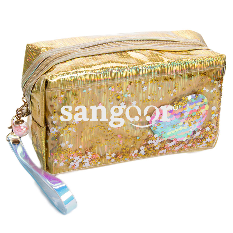 TROUSSE DE MAQUILLAGE COEUR DORE