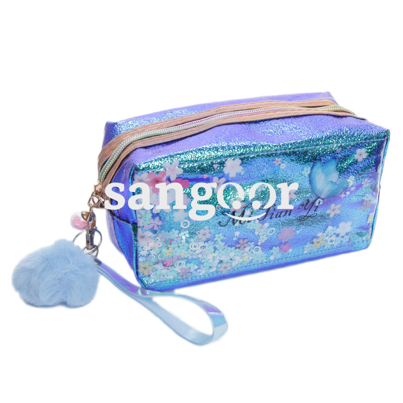 TROUSSE DE MAQUILLAGE FLEUR BLEU
