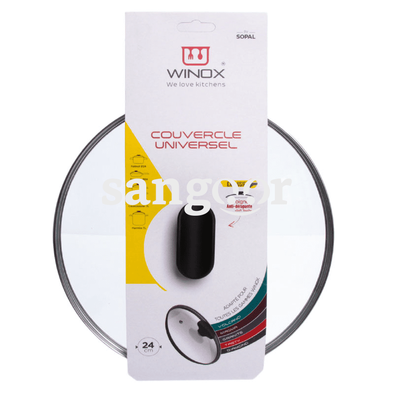 WINOX COUVERCLE EN VERRE 24CM DIAMOND WINOX COUVERCLE EN VERRE 24CM DIAMOND