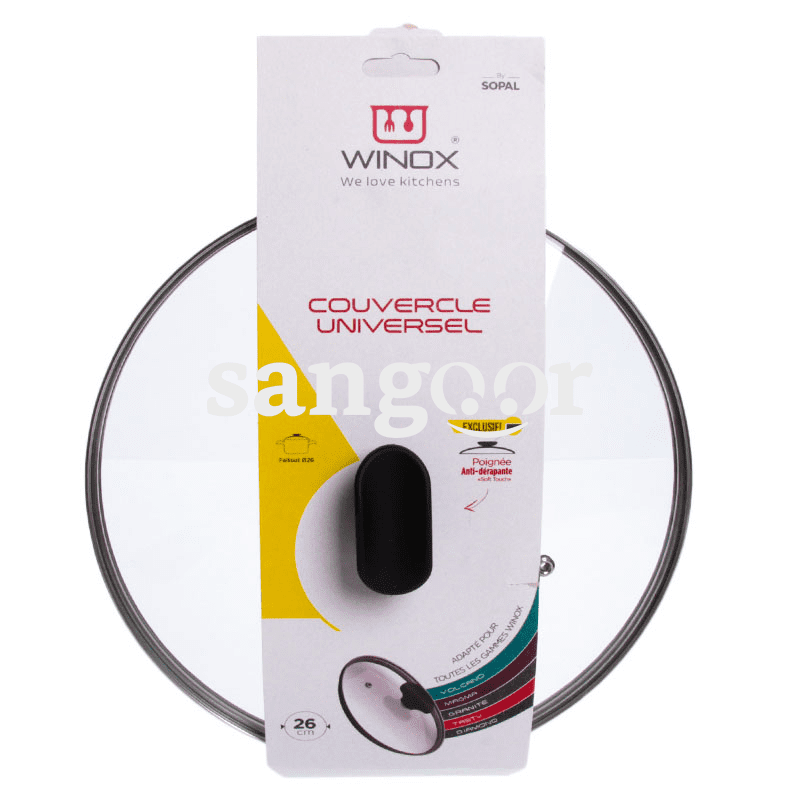 WINOX COUVERCLE EN VERRE 26CM DIAMOND