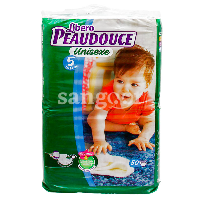 PEAUDOUCE COUCHE BEBE UNISEX JUMBO T5 (15-25)KG 50PCS