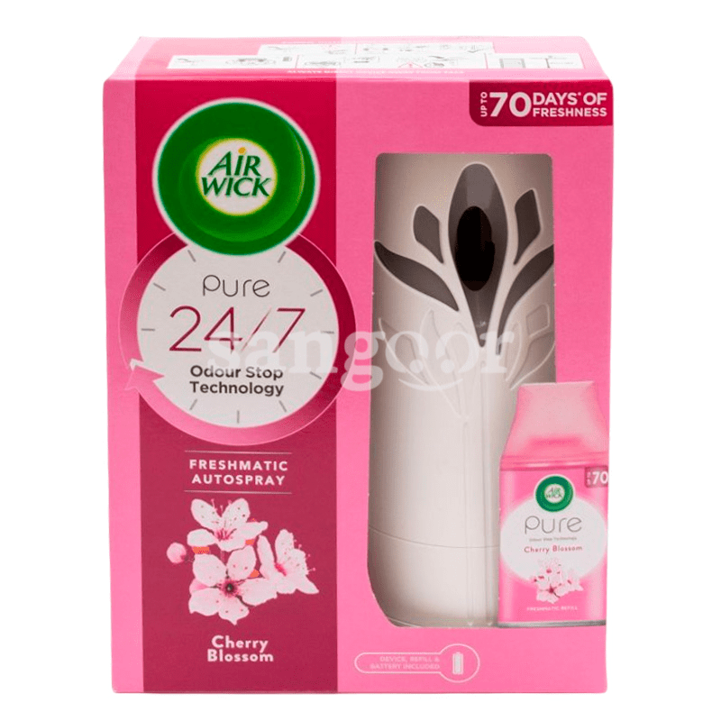 AIR WICK FRESHMATIC AUTOSPRAY+RECHARGE CHERRY BLOSSOM 250ML
