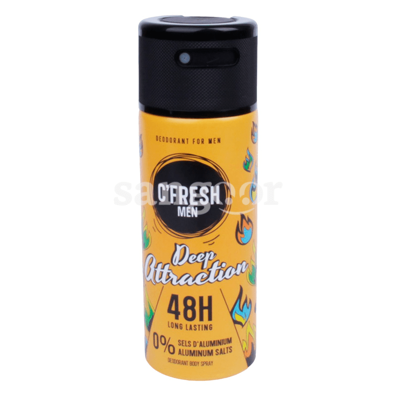 C FRESH DEODORANT 150ML DEEP ATTRACTION