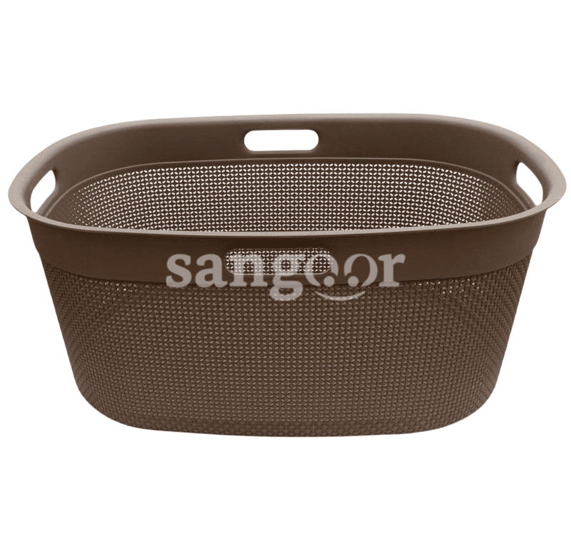 KIS PANIER A LINGE FILO BASKET LAUNDRY TAUPE 45L