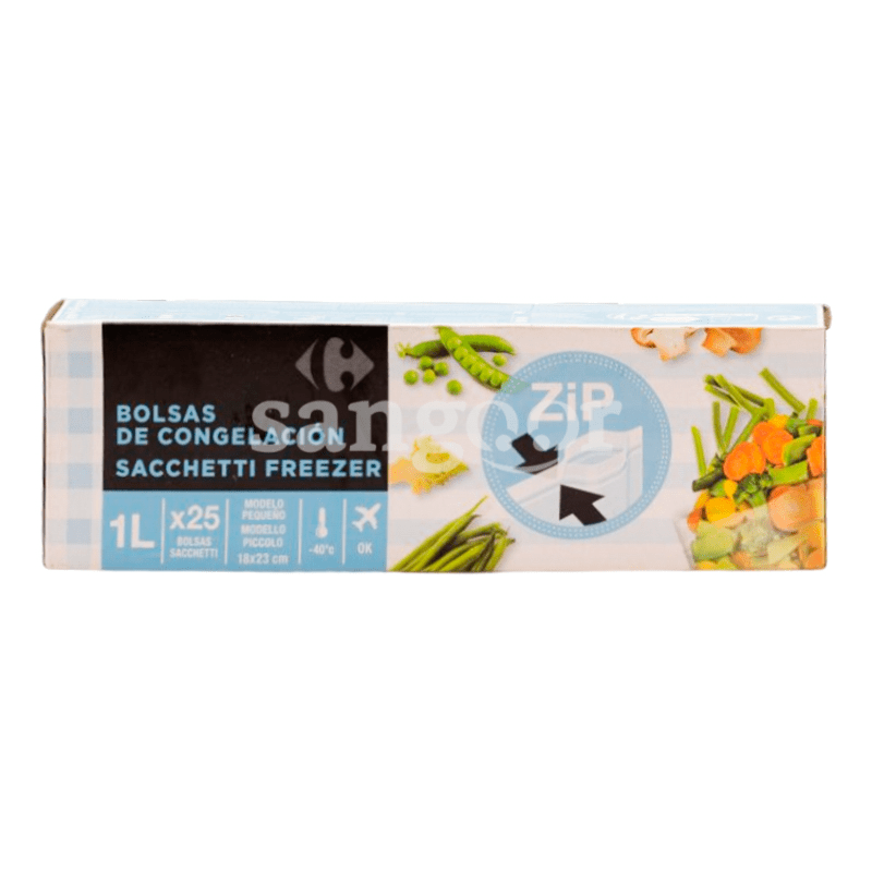 SAC CONGELATION AVEC ZIP 1L 25PCS