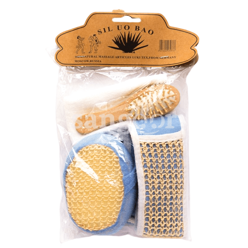SIL UOBAO KIT EPONGES DE DOUCHE+BROSSE