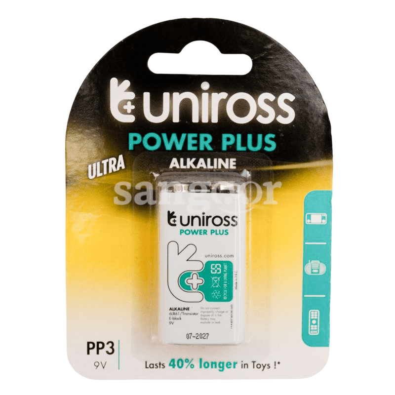 UNIROSS PILE POWER PLUS BP1 9V