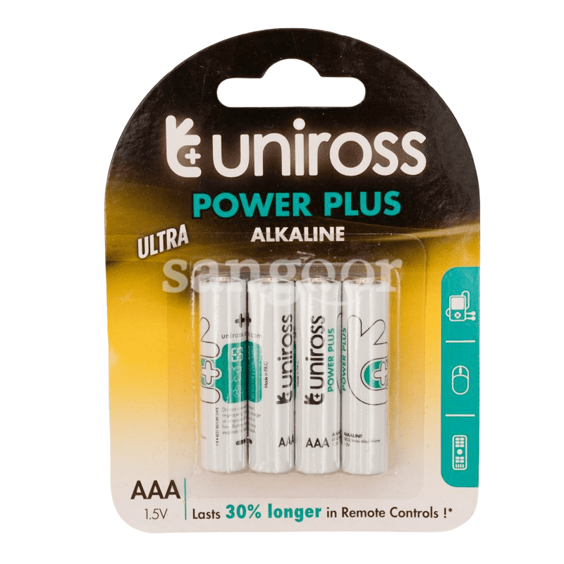 UNIROSS PILE POWER PLUS R03 BP4 1.5V AAA