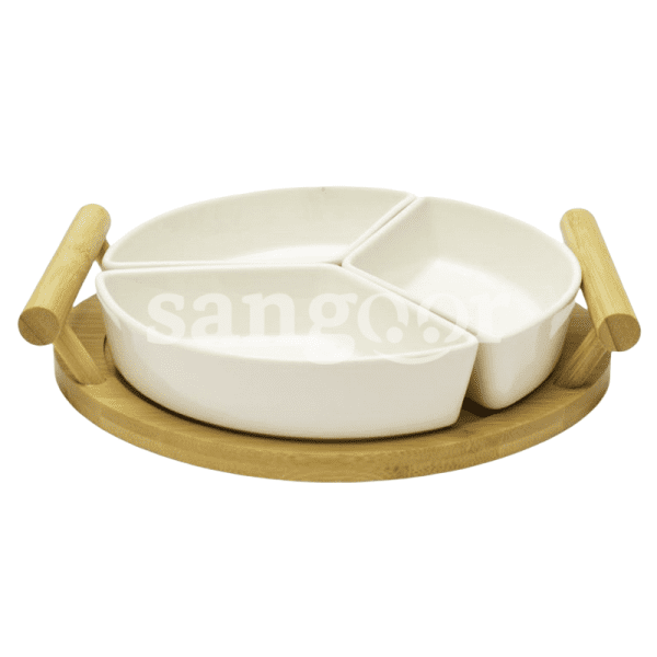 ENSEMBLE DE CUISINE EN CERAMIQUE 3PCSPLATEAU BOIS-SANGOUR.TN-TUNISIE.