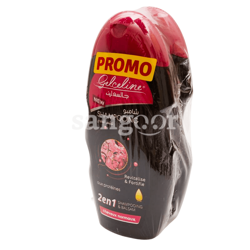 GELCELINE SHAMPOING AU PROTEINES LOT DE 2PCS 400ML