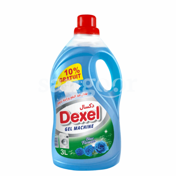 DEXEL GEL MACHINE 3L BLUE FLOWERS Prix Tunisie