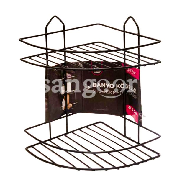 GUREX SUPPORT SALLE DE BAIN 2 NIVEAUX REF EK02 NOIR