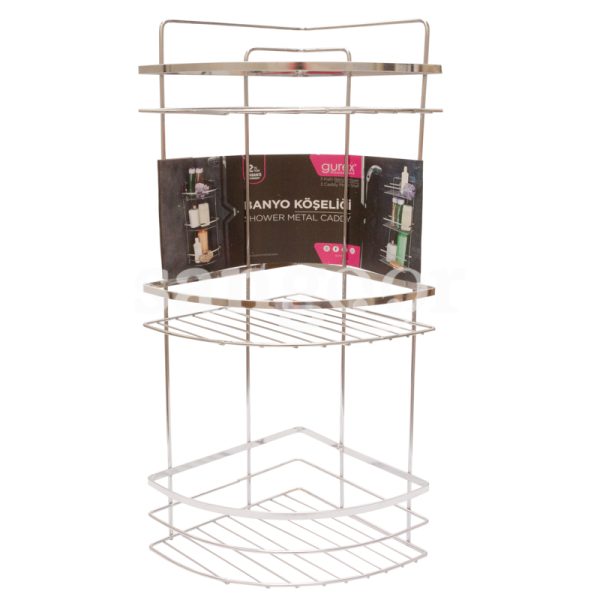 GUREX SUPPORT SALLE DE BAIN 3 NIVEAUX CHROME REF LK03-SANGOUR.TN-TUNISIE.